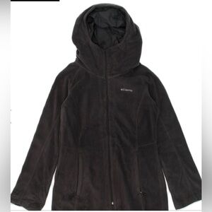 COLUMBIA Womens Longline Hooded Fleece Jacket